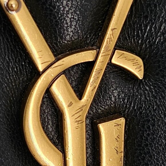 Black Designer Inspired Lambskin Chain Shoulder Bag | Real Leather - Picture 3 of 6